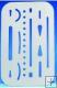 STAINLESS STEEL ERASING SHIELD NO. ES-1