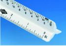 QG SERIES PLASTIC SCHOLASTIC TRIANGULAR SCALES